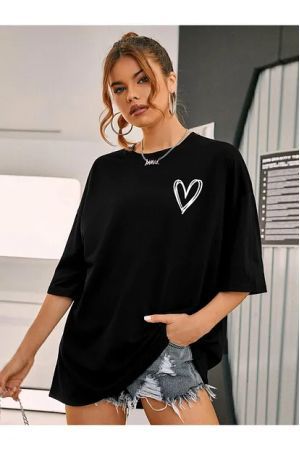 Kadın Baskılı Oversize Tişört